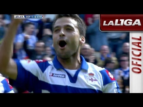 Gol de Bruno Gama (1-0) en el Deportivo de La Coruña - Athletic Clu - HD
