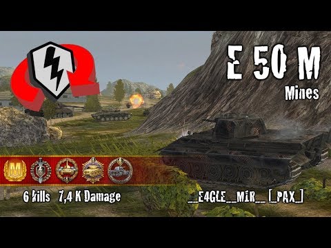 WoT Blitz E 50 M - 6 Kills 7,4k Damage Replay
