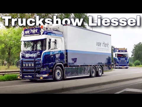 Truckshow Liessel 2025 Netherland Best of Arrive with Scania V8 open pipes and more Showtrucks
