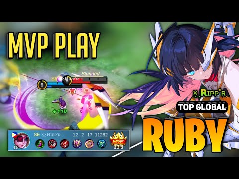 MVP PLAY! Ruby Best Build 2023 [ Top Global Ruby Gameplay ] ×͜×Rɪᴘᴘ’ʀ - Mobile Legends