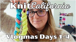The start of my sweet shop blanket - Knit California Vlogmas Days 1-4
