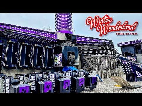 Funfair Ride Build Up Video - PWS Rides 'Funk N Fly' Super Trooper - Winter Wonderland Stoke