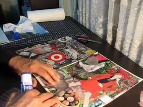 My first collage - Doing Ilene Mcinness's collage challenge