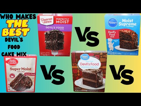 Who Makes THE BEST Devil’s Food Cake Mix? Betty Crocker,Duncan Hines,Great Value (Walmart),Pillsbury