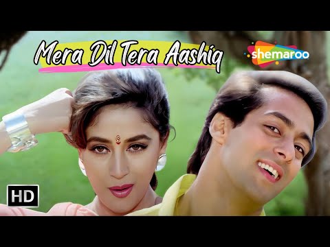 Mera Dil Tera Aashiq | Madhuri, Salman Khan Songs | Alka Yagnik Songs | Dil Tera Aashiq Hit Songs