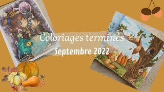 Coloriages terminés Septembre 2022 - Finished pages