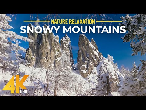 Beautiful Snowy Winter in Mountains - 4K Ambient Nature Film of Southern Urals