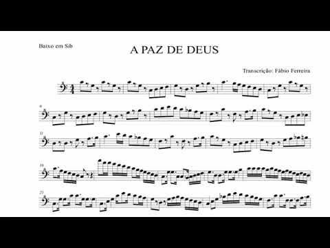 Tocata com Partitura - Hino Avulso A Paz de Deus - Rubão na Tuba.