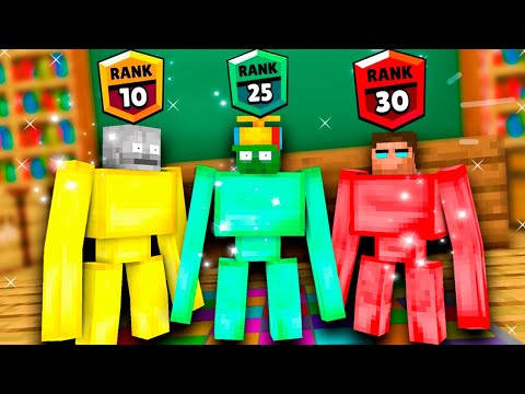 TOP RANK BRAWL STARS LVL EPISODE in Monster School Herobrine and Zombie in Minecraft Animation