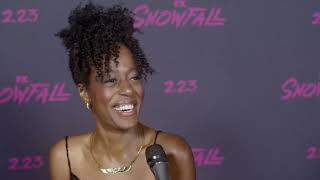 Devyn Tyler Franklin's Girlfriend Interview Snowfall Season 5 Premiere video