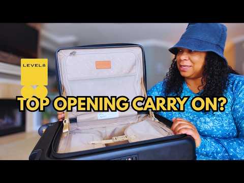 THIS CARRY ON SUITCASE IS EVERYTHING! #level8luggage #level8