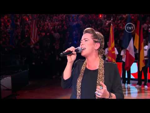 Serena Ryder Canadian National Anthem - NBA All Star Game 2014