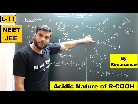 (l-11) why carboxylic acid is more acidic than phenol/ expla...