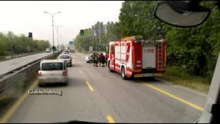 preview picture of video 'Marghera, incidente vicino rotatoria Nave de Vero'