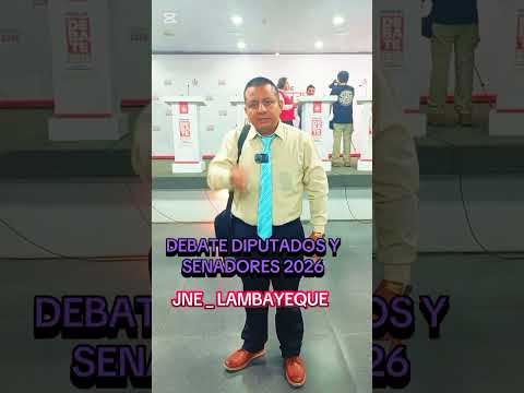 Debate candidatos a Senadores y Diputados Región Lambayeque 2026 _ Moisés Cobeñas Nunura