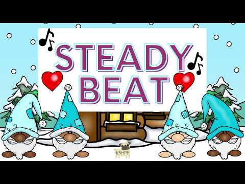 Steady Beat Play-Along Winter Gnomes, Percussion Clap Play Rhythm Sticks Instruments Music Education