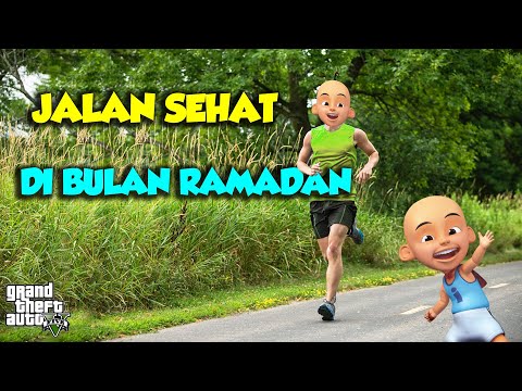 Upin dan Ipin jalan sehat setelah sahur di bulan Ramadan - GTA V Upin Ipin Episode Terbaru 153