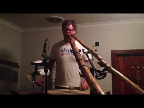 Didgeridoo drum session by Kev Fish