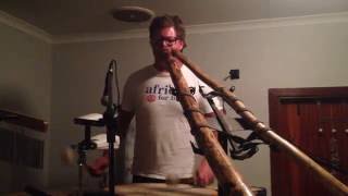 Didgeridoo drum session by Kev Fish