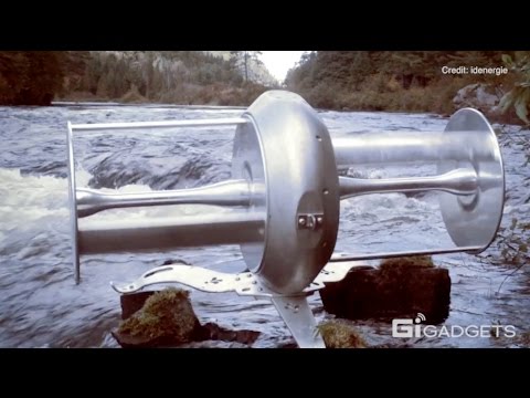 idénergie's river sustainable turbine converts river flow into electricity