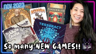 I played A LOT of NEW GAMES! | November 2023 Board Game Plays 🍂