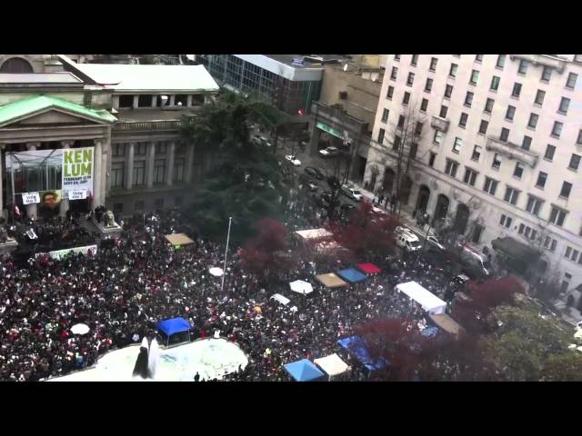 Mass Stoning at Vancouver Art Gallery