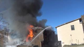 preview picture of video 'Urbana, IL Townhouse Controlled Burn'