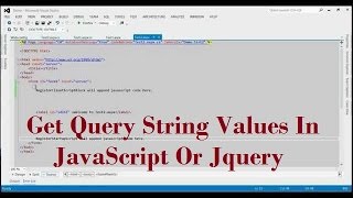 How To Get Query String Values In JavaScript