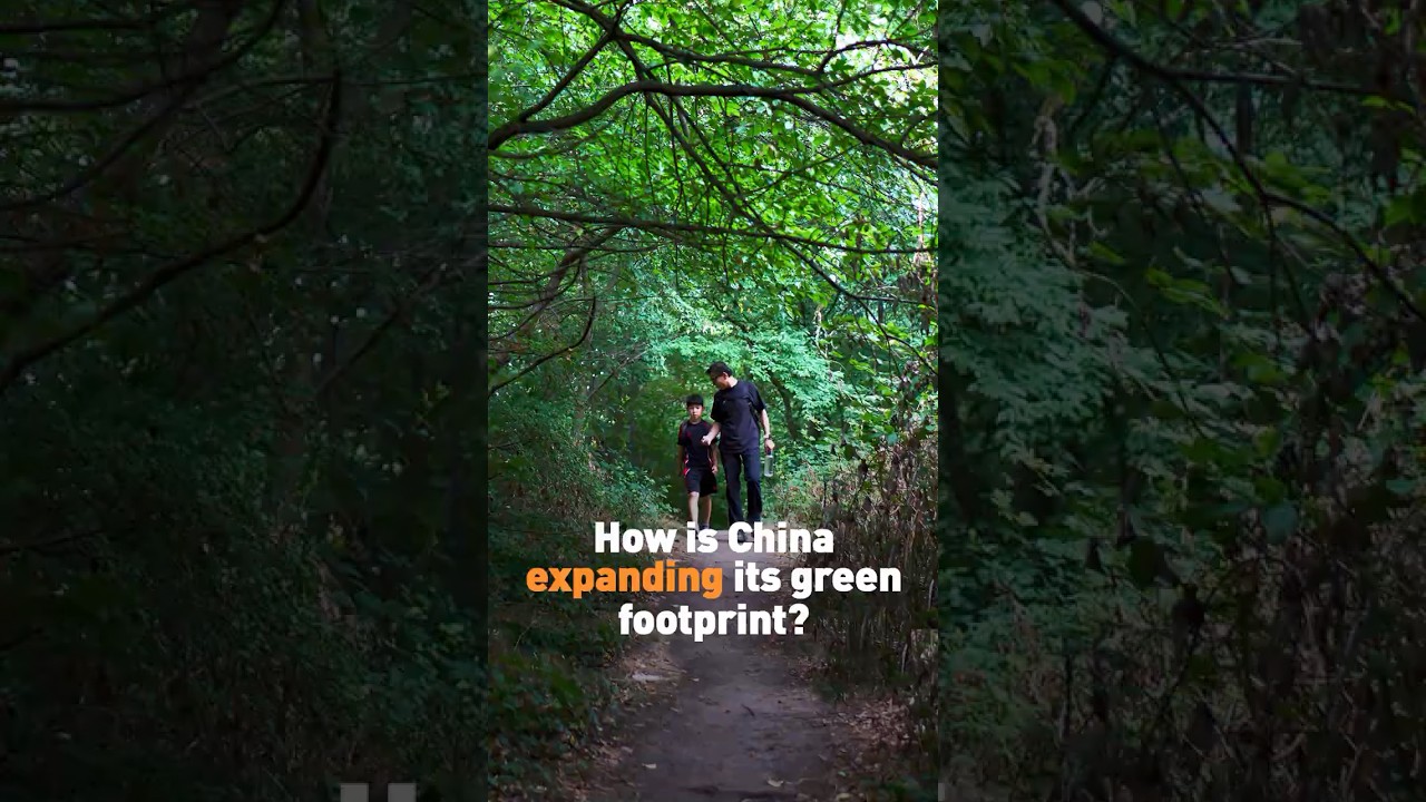 How is China expanding its green footprint?