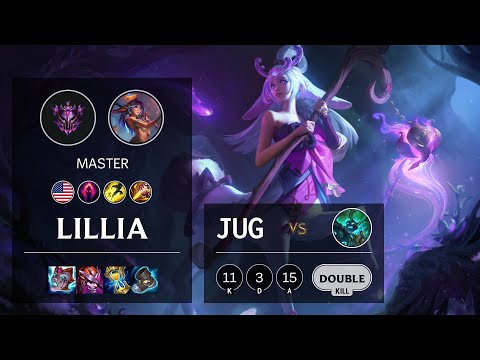 Lillia Jungle vs Hecarim - NA Master Patch 11.1