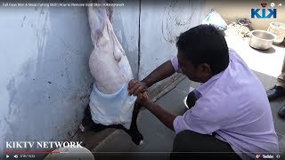 Full Goat Skin & Meat Cutting Skill | How to Remove Goat Skin | Kiktvnetwork