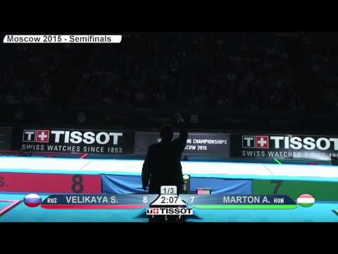 Moscow 2015 WS WorldChampionships Semifinal 02 podium Marton A HUN vs Velikaya S RUS