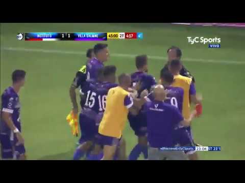 Así cortaron un contragolpe de Villa Dálmine en la B Nacional de Argentina (@TyCSports)