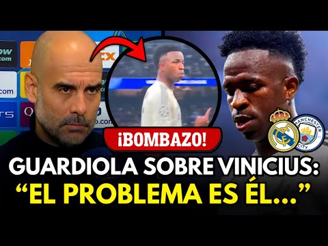 🚨 GUARDIOLA DEJA EN RÍDICULO A VINICIUS TRAS BURLARSE DE ÉL CON UNA FRASE DEMOLEDORA
