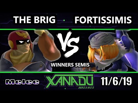 S@X 327 SSBM - fortissimis (Sheik) Vs. The Brig (Captain Falcon) Smash Melee Winners Semis