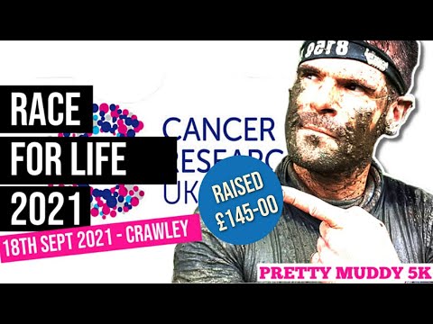 18th Sept 2021 - Race for Life -  Cancer Research - Pretty muddy -Tilgate Park - 5km Andys Adventure