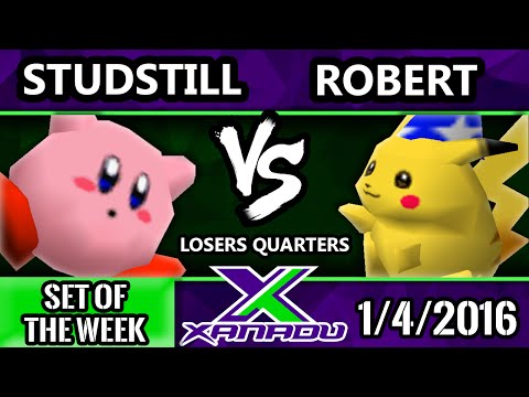 S@X 131 - Robert (Pikachu) Vs. Studstill (Kirby) SSB64 LQ - Smash 64 Super Smash Bros.