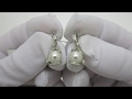 Відео огляд Срібні сережки з круглою перлиною 55кн