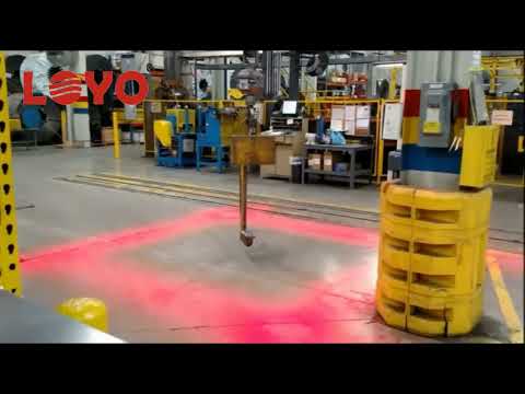 Маркерный фонарь LOYO 120W - Красная точка, LY-CRANE-RED, 10-48V,  для мостового крана