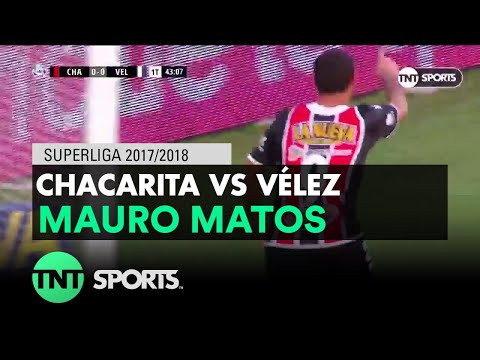 Mauro Matos (1-0) Chacarita vs Vélez Sarsfield | Fecha 14 - Superliga Argentina 2017/2018