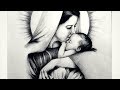 How to draw Lord Jesus and Mother Mary step by step || Christmas Special Mother Mary with Jesus