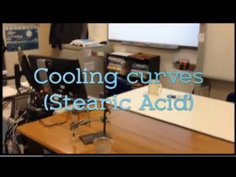 Stearic Acid Cooling From a Liquid to a Solid