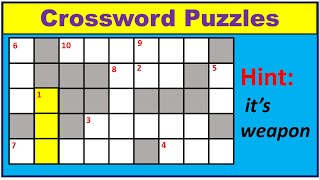 Crossword Puzzles Test-04|EnglishPuzzle|Questions|Tricky Riddles|BrainTwisting|WordGame|QuizGame