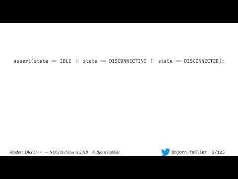 Modern techniques for keeping your code dry - Björn Fahller