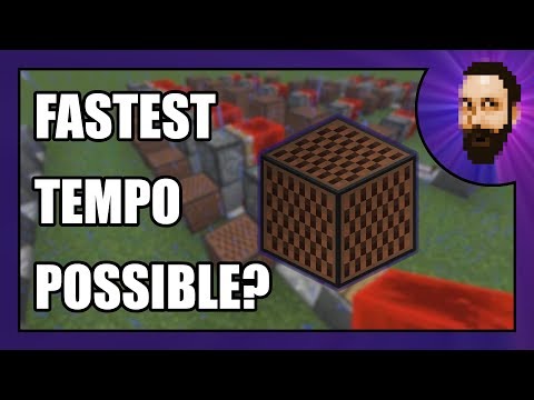 Half Tick Note Tempo | Minecraft Note Block Tutorial