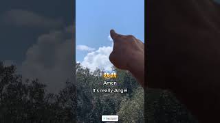 Look at the clouds it’s really Angel #shorts