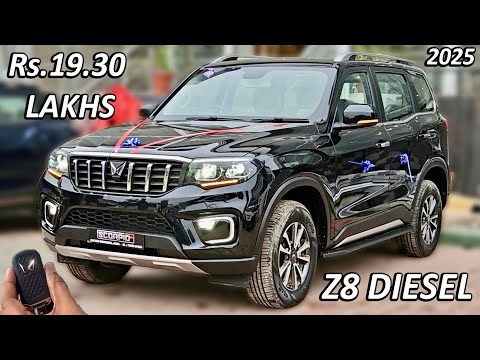 2025 SCORPIO-N Z8 DIESEL MANUAL NAPOLI BLACK😍Rs19.29 LAKH | UPDATED SCORPIO-N Z8 | Rs30,000 DISCOUNT