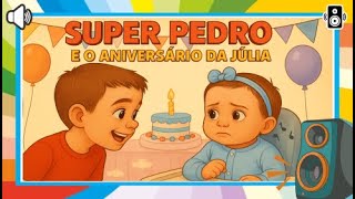 SUPER PEDRO e o Aniversário da Júlia | HISTORINHA com MÚSICA