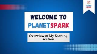 Planetspark || My Earning || Earning Statics ||