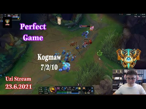 Uzi Stream 23.6.2021 - Perfect Game Kogmaw #lol98